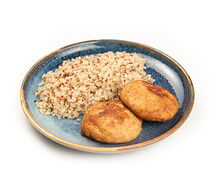 Котлеты из горбуши с киноа