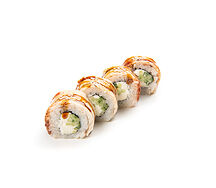 Половинка ролла Филадельфия с угрем