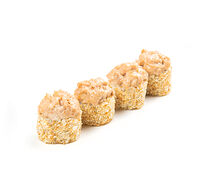 Половинка ролла с курицей терияки