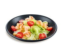 Салат Цезарь с креветками