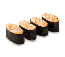 Острые суши с креветкой (4 шт.)