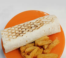 Шаверма с картошкой в лаваше ролл