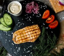 Куриный стейк из филе курицы