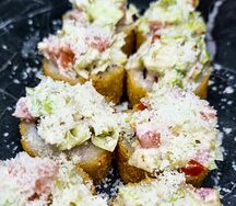 Цезарь жареный с креветкой