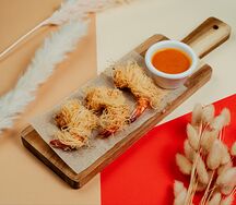 Креветки Катаифи