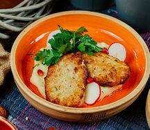 Щучьи котлеты с картофельным пюре