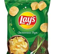 Чипсы Lays зеленый лук