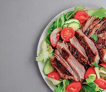 Braiied pork & salads