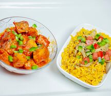 Mushroom Rice With Smoked Tofu