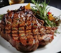 T-bone with nshima or rice