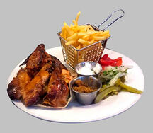 Poulet avec frite