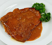 Côte de porc braisé