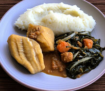 Nshima with dry fish