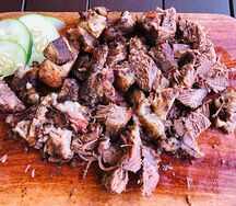 Slow cooked brisket