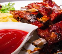Smoked spare ribs