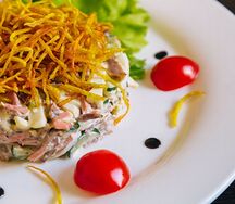 Салат с языком