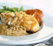 Poulet à la crème