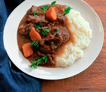 Nshima & beef stew
