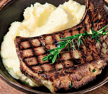 Mash & tender t-bone