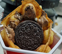 Waffle cabosse oreo