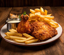 1/4 Chicken & Chips