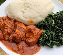 Nshima & Chicken Stew