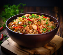 Schezwan Chicken Fried Rice
