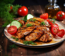 Poulet africain grillé