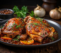 Poulet braisé