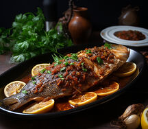 Poisson braisé