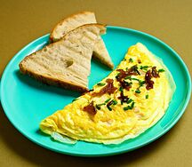 Omelette It Be With Sourdough Toast (Turkey And Caramelized Onions)