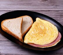 Omelette It Be With Sourdough Toast (Ham And Cheese)