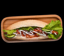 Hot dog с зеленью