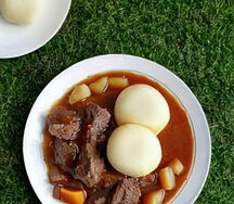 Nshima & beef stew