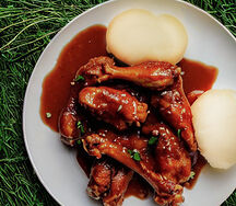 Nshima & chicken wings