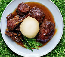Nshima & goat meat