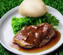 Nshima & chuck steak