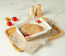 Куриная котлета с рисом