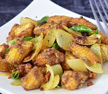 Babycorn mushroom salt and pepper