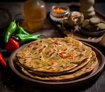 Onion-capsicum paratha (1)