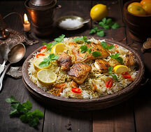 Fish biryani