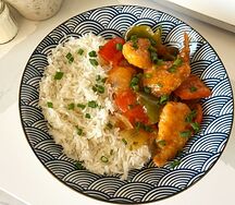 Sweet and sour shrimps