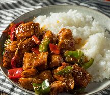 Diced vegetables schezwan