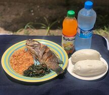 Fried kariba bream & nshima