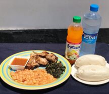 Marinated braii chicken & nshima