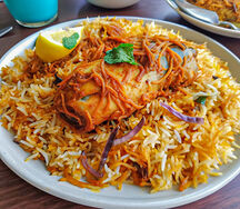 Fish biryani