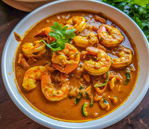Prawn korma curry