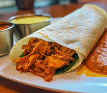 Chili chicken dosa
