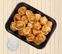Пельмени жареные