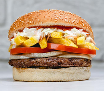 Cheese beef burger